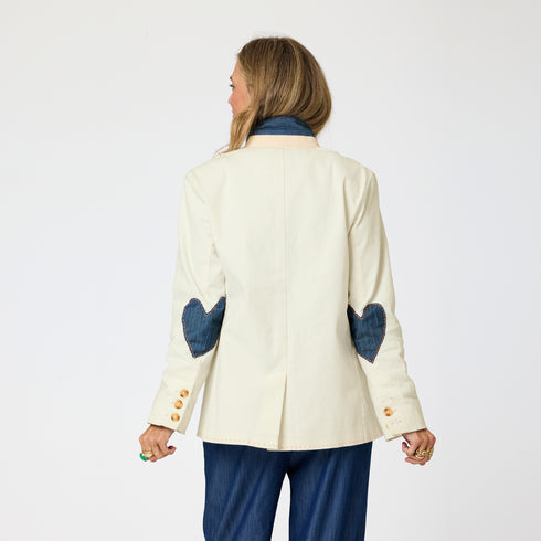 Summer cream cotton blazer womens - Shop women's casual blazer jackets by Kerri Rosenthal.