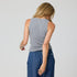 Sleeveless grey ribbed tank top - Shop women's cute cotton tank tops by Kerri Rosenthal.