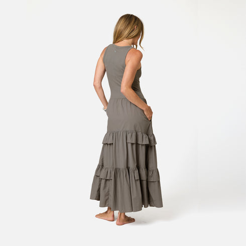 Athena sleeveless midi dresses - Shop women's cute ruffled midi dresses by Kerri Rosenthal.