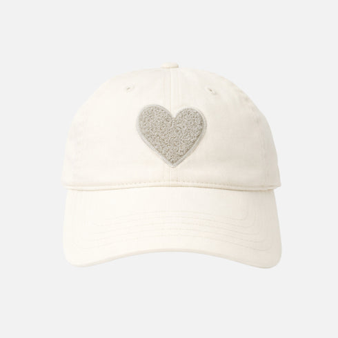 Chenille off white womens baseball cap - Shop women's cute baseball cap hats by Kerri Rosenthal.