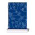 Elegant indigo deep blue and white daisy floral trendy wallpaper - wall paper decor by Kerri rosenthal - designer wall paper