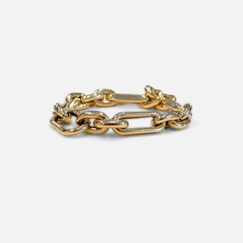 Link bracelet is crafted from 14k gold - Shop bangle bracelet by Kerri Rosenthal.