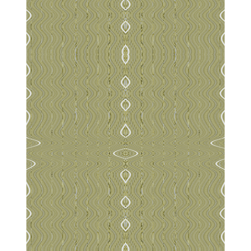 Desert Groove green wallpaper made on standard clay-coated ground