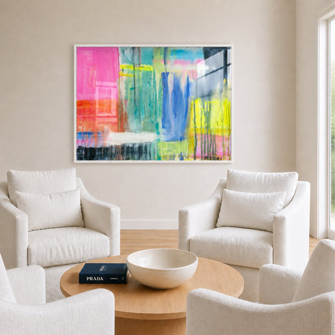 Don’t Rain On My Parade multicolor wall art print - Shop unique wall decor for the living room, bedroom, or any space by Kerri Rosenthal