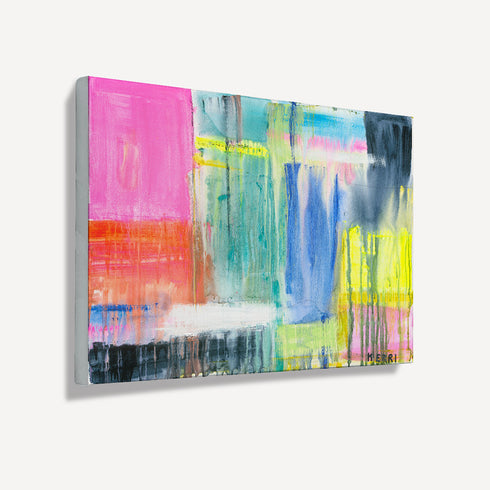 Don’t Rain On My Parade multicolor wall art print - Shop unique wall decor for the living room, bedroom, or any space by Kerri Rosenthal