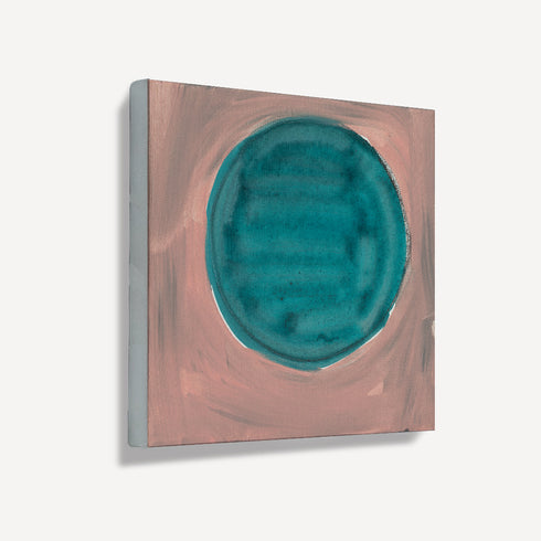 Dot - Mauve Teal Art Print