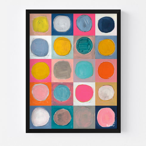 Dots For Daze Vertical Art Print