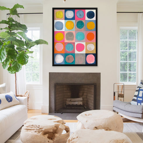 Dots For Daze Vertical Art Print