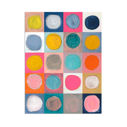 Dots For Daze Vertical Art Print
