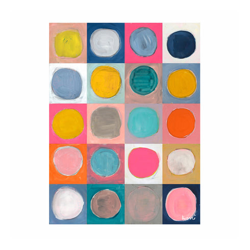 Dots For Daze Vertical Art Print
