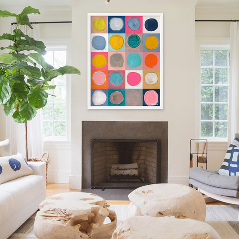 Dots For Daze Vertical Art Print