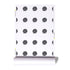 Dottie Wallpaper in Carbon black polka dot on white ground wallpaper for home and office decor