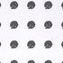 Dottie Wallpaper in Carbon black polka dot on white ground wallpaper for home and office decor
