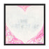 Dreamlove art print transports the viewer to dreamy thoughts with pink tones surrounding a white heart and subtle love word artwork - Perfect wall artwork by Kerri Rosenthal