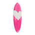 Drippy Heart Surfboard Reverse Pop Pink