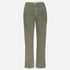 Easy Trouser is a slightly relaxed, cropped straight-leg pant with classic trouser styling and a single-button zip fly closure. Made from 100% cotton in the USA