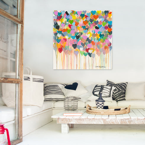 Everything She Does Is Magic colorful Art Print by Kerri Rosenthal - Unique artwork for living room decor