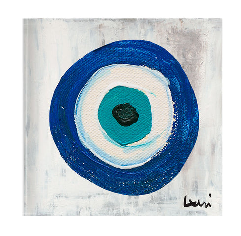 Eye Love block of love acrylic mini art by Kerri Rosenthal's artwork - Shop unique gifts for art lovers or loved ones