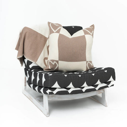 Camel Core Imperfect Heart cute decorative throw pillows by Kerri Rosenthal