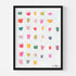 Fun Drops Vertical colorful art print by Kerri Rosenthal - Unique artwork for living room wall decor