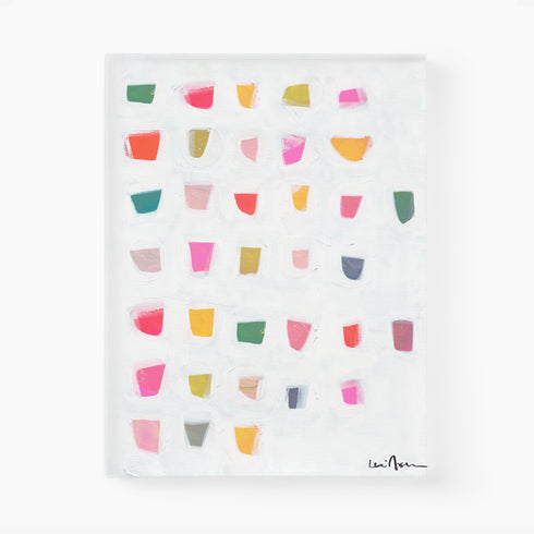 Fun Drops Vertical colorful art print by Kerri Rosenthal - Unique artwork for living room wall decor