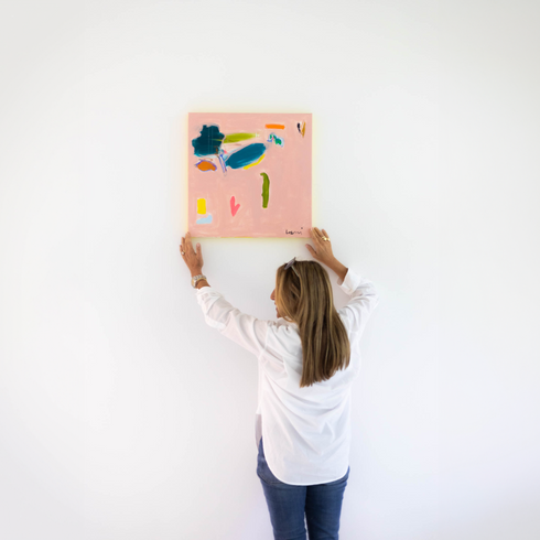 Falling In Love is an original painting inspired home interiors for modern living spaces by Kerri Rosenthal
