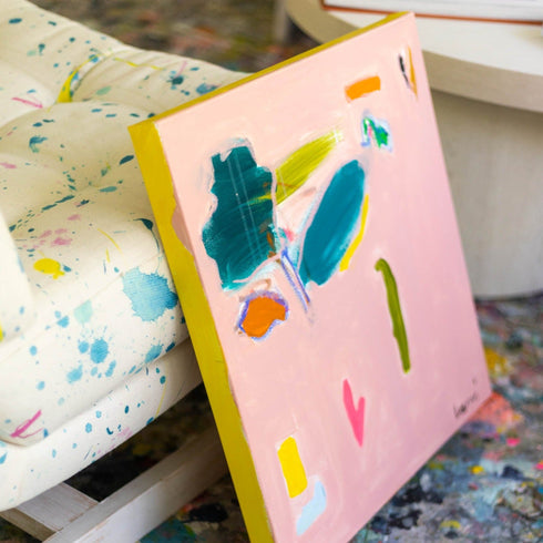 Falling In Love is an original painting inspired home interiors for modern living spaces by Kerri Rosenthal