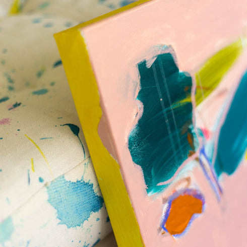 Falling In Love is an original painting inspired home interiors for modern living spaces by Kerri Rosenthal