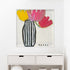 Flower Me art print on stretched canvas colorful wall art print - Unique artwork for living room wall decor by Kerri Rosenthal