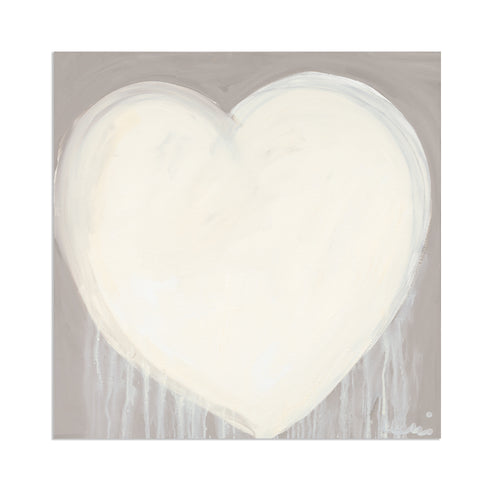 Fuzzy Lovey white and grey wall art print - Perfect artwork for living room decor. Modern wall art print artwork by Kerri Rosenthal