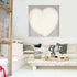 Fuzzy Lovey white and grey wall art print - Perfect artwork for living room decor. Modern wall art print artwork by Kerri Rosenthal