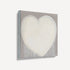 Fuzzy Lovey white and grey wall art print - Perfect artwork for living room decor. Modern wall art print artwork by Kerri Rosenthal