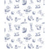 Trendy wall paper White ground with grey good roots toile wallpaper indigo by Kerri Rosenthal - designer wall paper