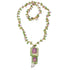 Gem pendant necklace with green and amethyst beads - Shop cute auorora necklace by Kerri Rosenthal.