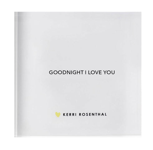 Good Night I Love You Block of Love - Black