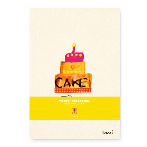 Good Sugar Cake Card by Kerri Rosenthal, styled view