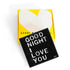 Good Night I Love You Block of Love black acrylic mini art by Kerri Rosenthal - Shop cute, unique gifts for art lovers, hostesses, parties, or loved ones