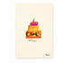 Good Sugar Cake Card, colorful cute mini artwork on cards by Kerri Rosenthal