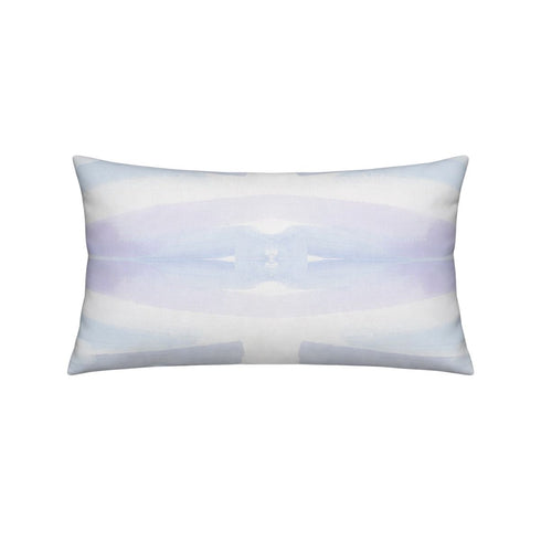Gustavia Lilac sky rectangular lumbar cute decorative throw pillow by Kerri Rosenthal