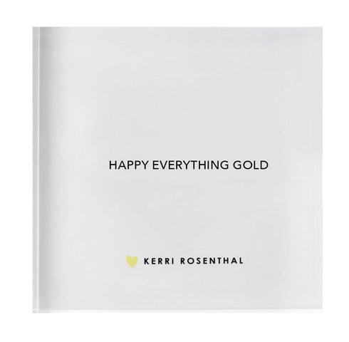 Happy Everything Gold Block of Love