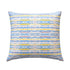 Happy Day 3 multicolor square throw pillow 100% linen - Shop luxury throw pillows by Kerri Rosenthal