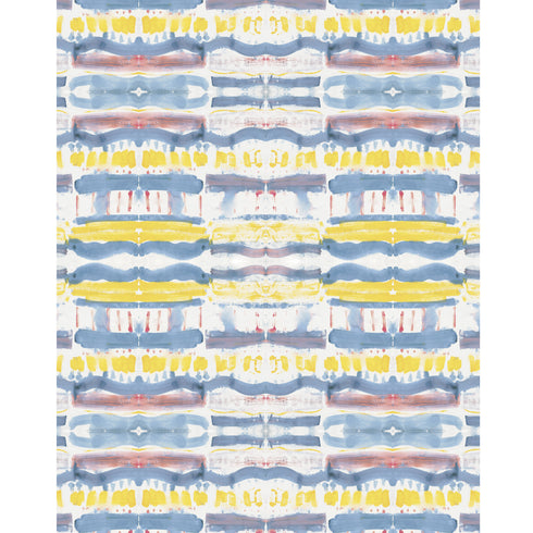 Happy Day 3 multicolor wallpaper made on standard clay-coated ground by Kerri Rosenthal