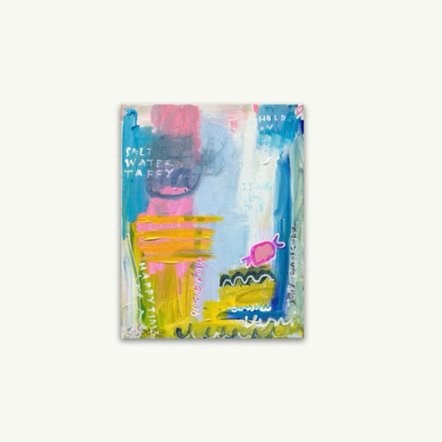 Happy times colorful original painting wall art - Unique original artwork gifts for living room, bedroom or any space home decor by Kerri Rosenthal