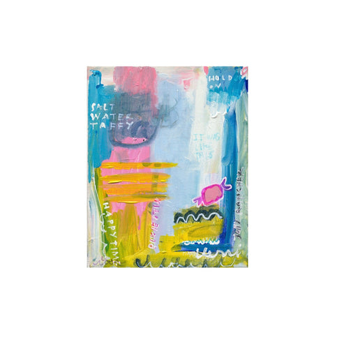 Happy times colorful original painting wall art - Unique original artwork gifts for living room, bedroom or any space home decor by Kerri Rosenthal