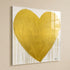 Heart Of Gold Drippy Heart Art Print