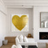 Heart Of Gold Drippy Heart Art Print