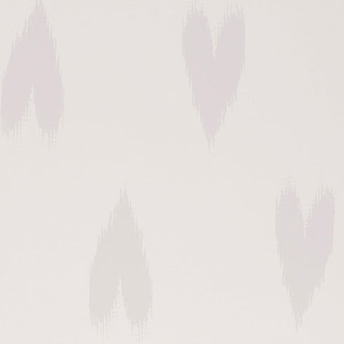 Heart Ikat natural wallpaper made on standard clay-coated ground by Kerri Rosenthal