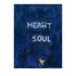 Heart + Soul navy blue word wall art print - Shop word artwork decor for the living room or any space by Kerri Rosenthal