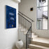 Heart + Soul navy blue word wall art print artwork. Shop word artwork decor for any space by Kerri Rosenthal.
