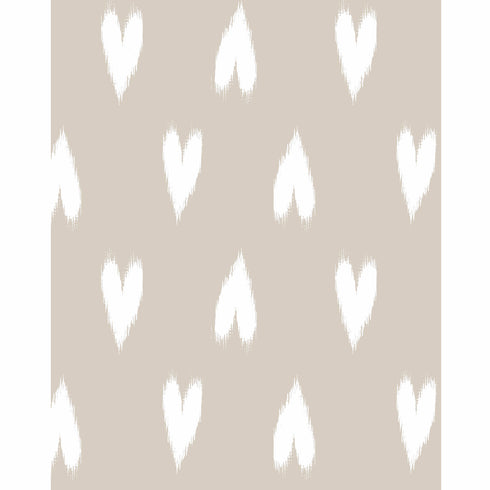 Heart Ikat Fabric